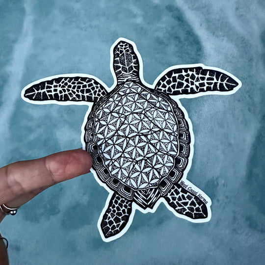 Flower of life Turtle Sticker