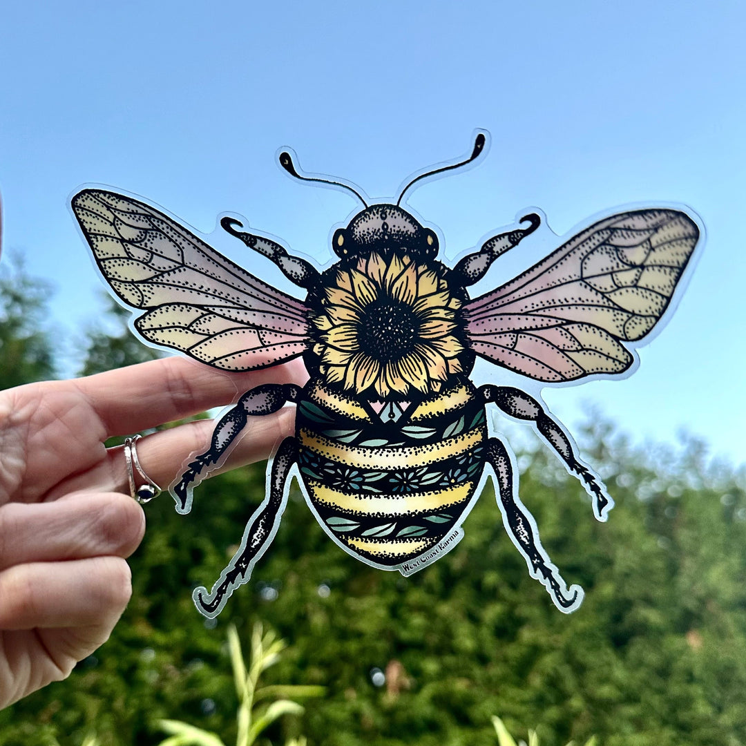 Bee Colourful Car Decal