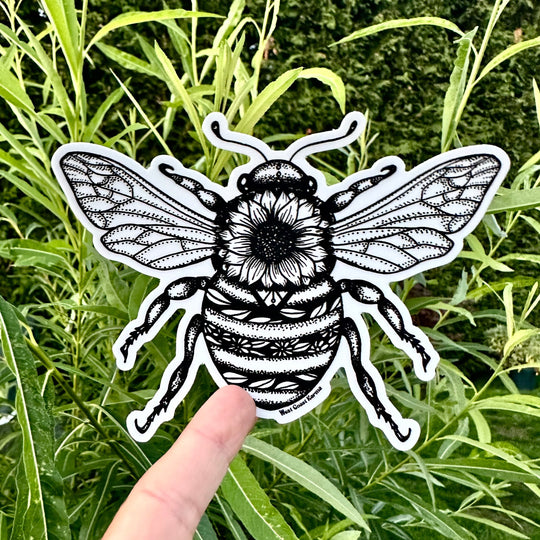Sunflower Bee Sticker