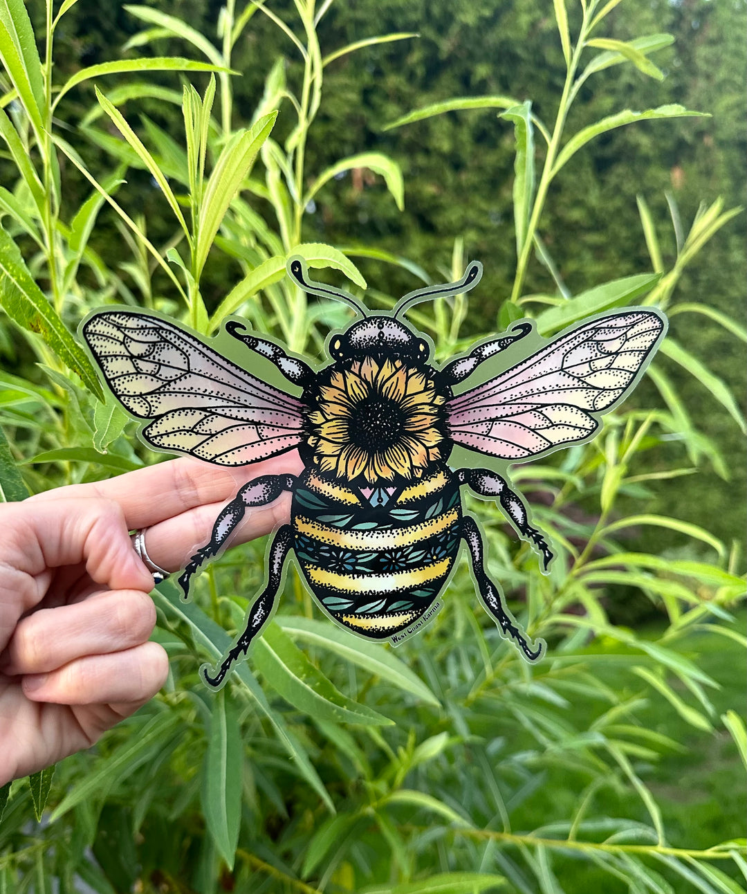 Bee Colourful Car Decal