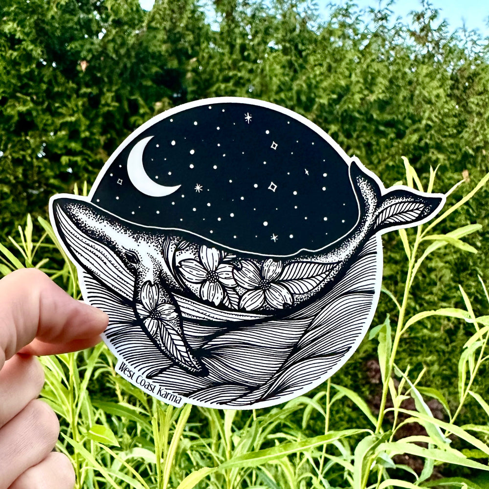 Night Sky Humpback Sticker