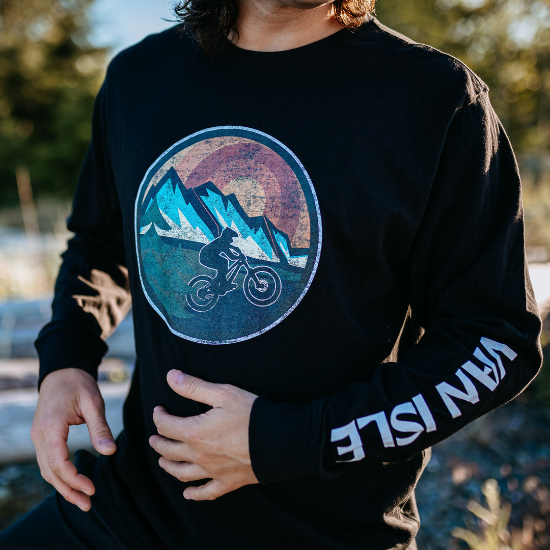 Van Isle Retro Mountain Bike L/S Tee