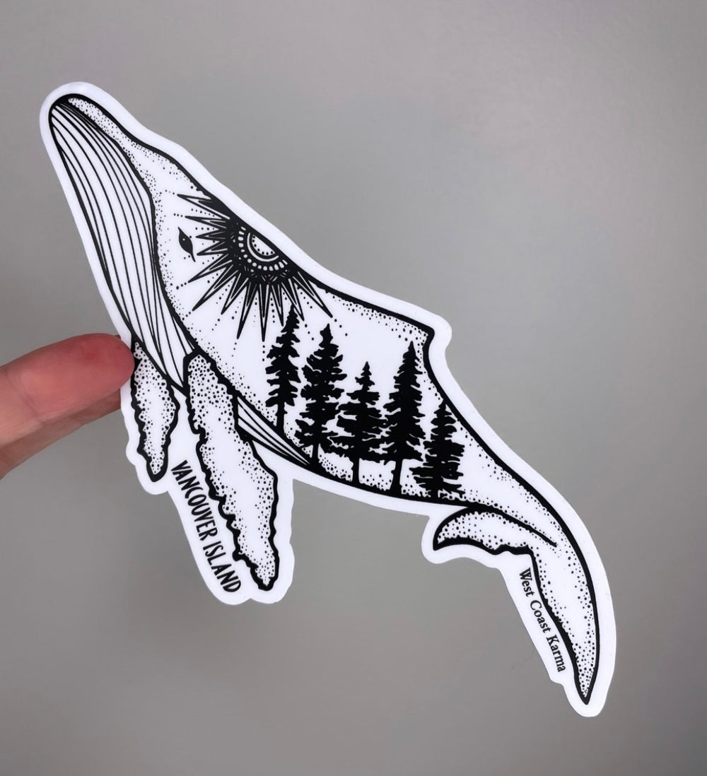 Vancouver Island Humpback Sticker