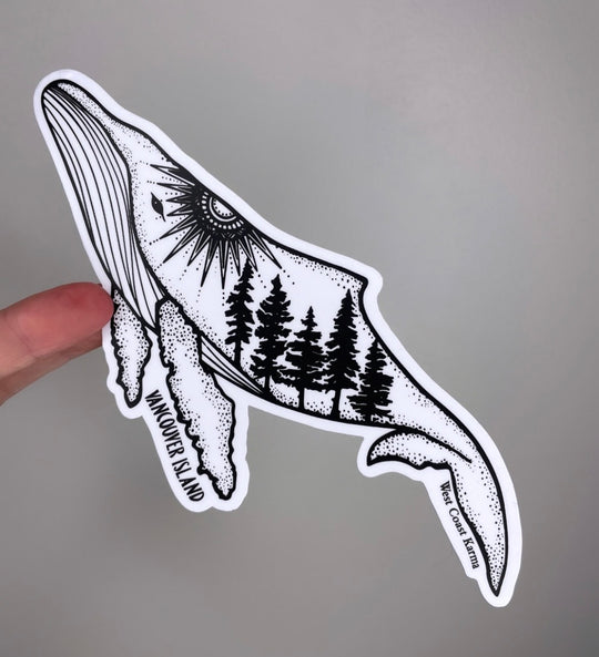 Vancouver Island Humpback Sticker