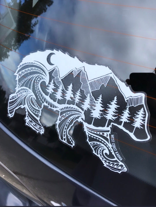 Spirit Bear Car Decal