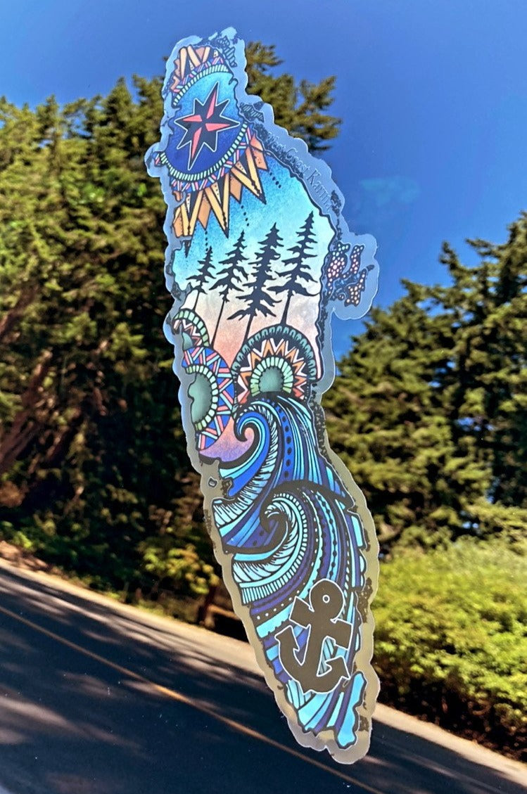 Colourful Vancouver Island Car Decal