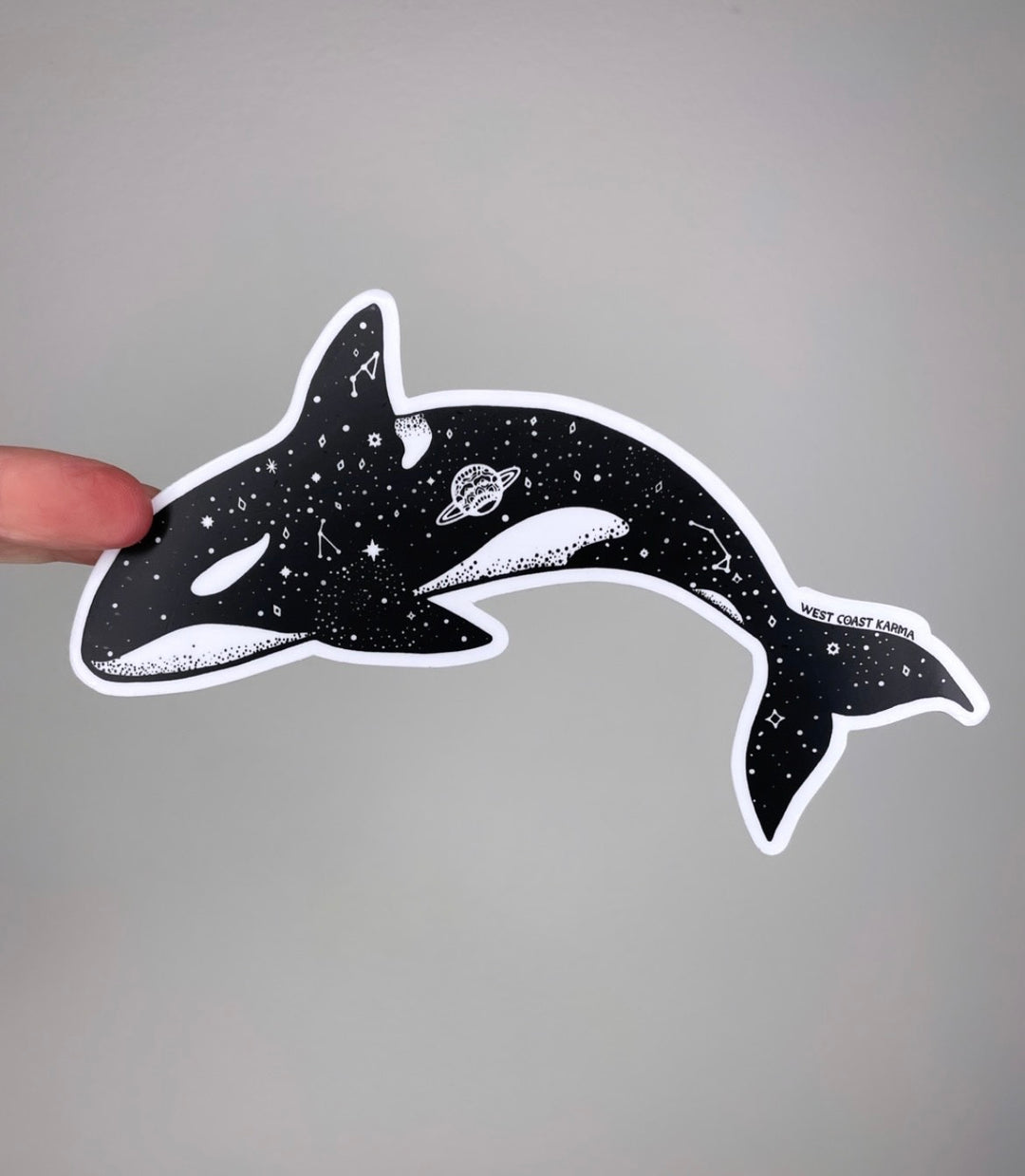 Galaxy Orca Sticker