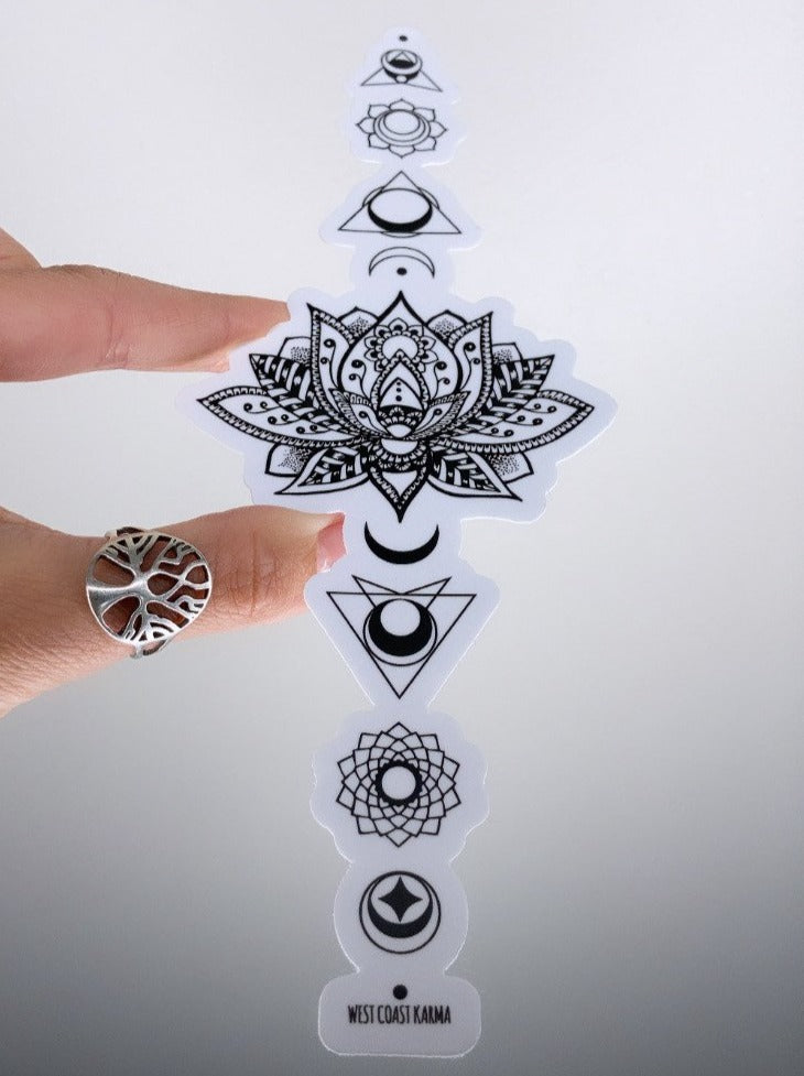 Sacred Lotus Chakra Vinyl Sticker