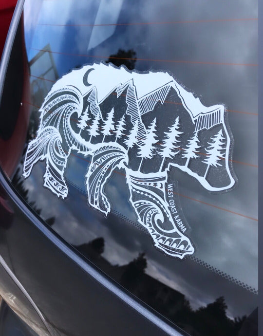 Spirit Bear Car Decal