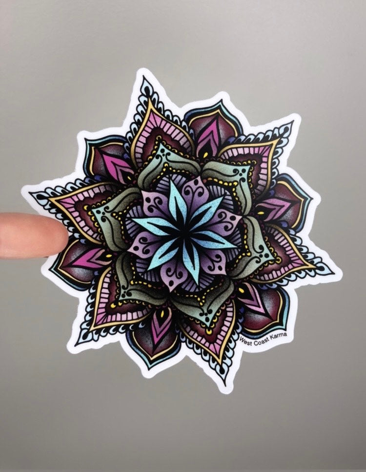 Retro Mandala Sticker