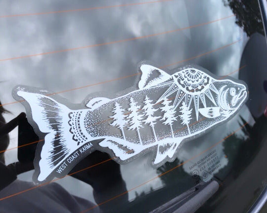 Salmon Car Decal