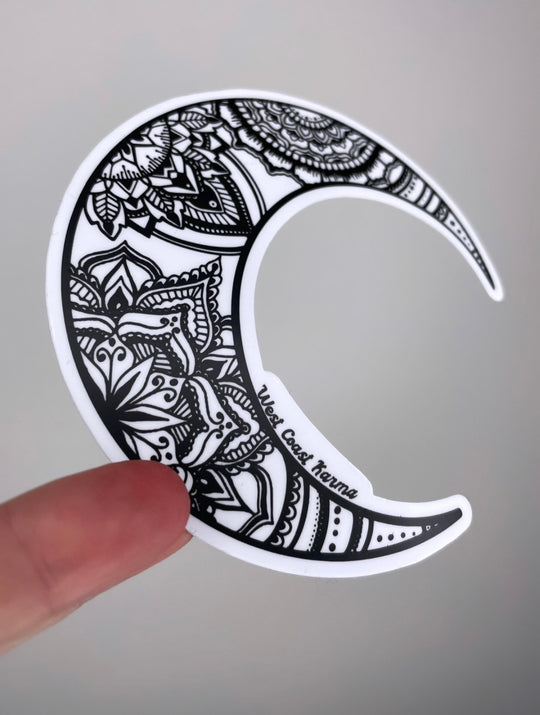 Mandala Moon Sticker