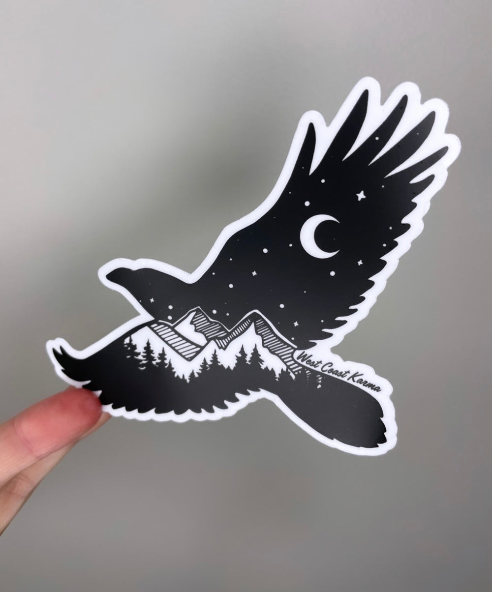 Nature Raven Sticker