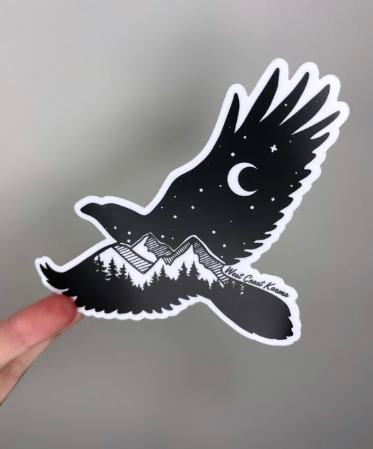 Nature Raven Sticker