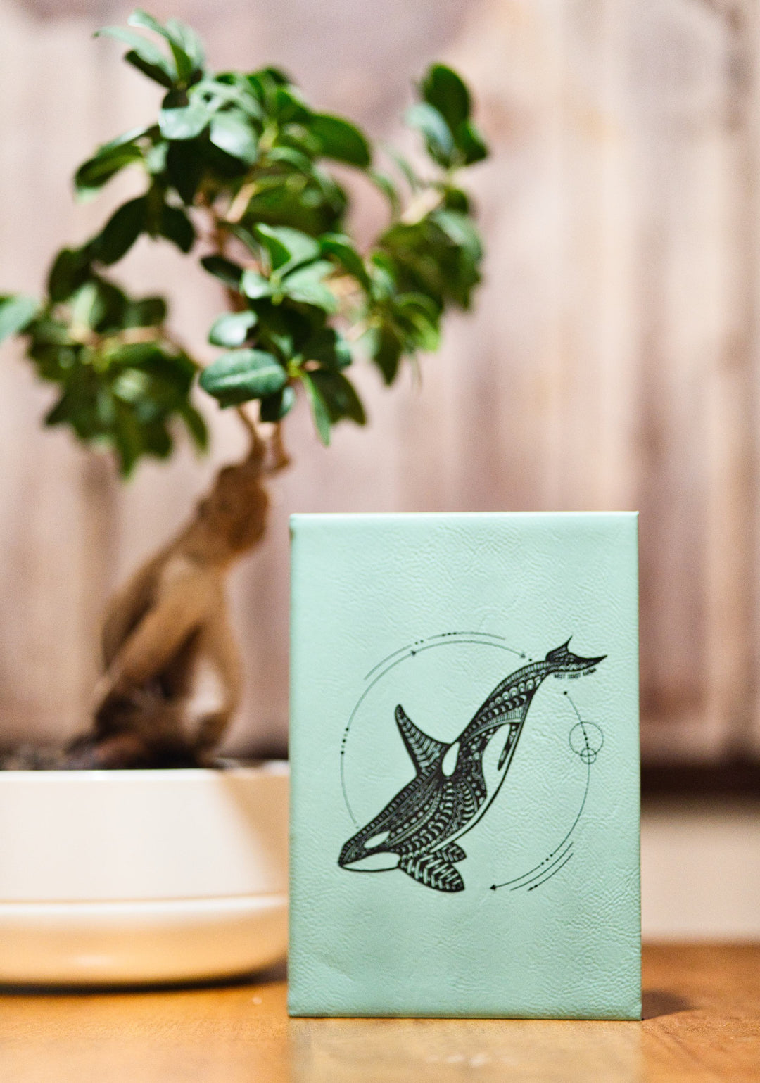 Engraved Orca Blue Journal