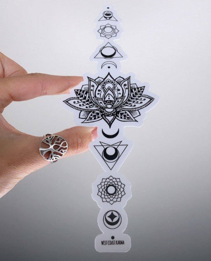 Sacred Lotus Chakra Vinyl Sticker