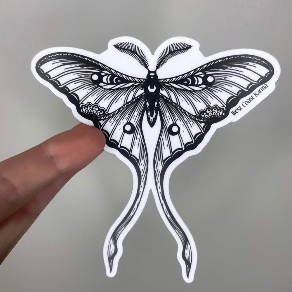 Luna Moth Vinyl Sticker