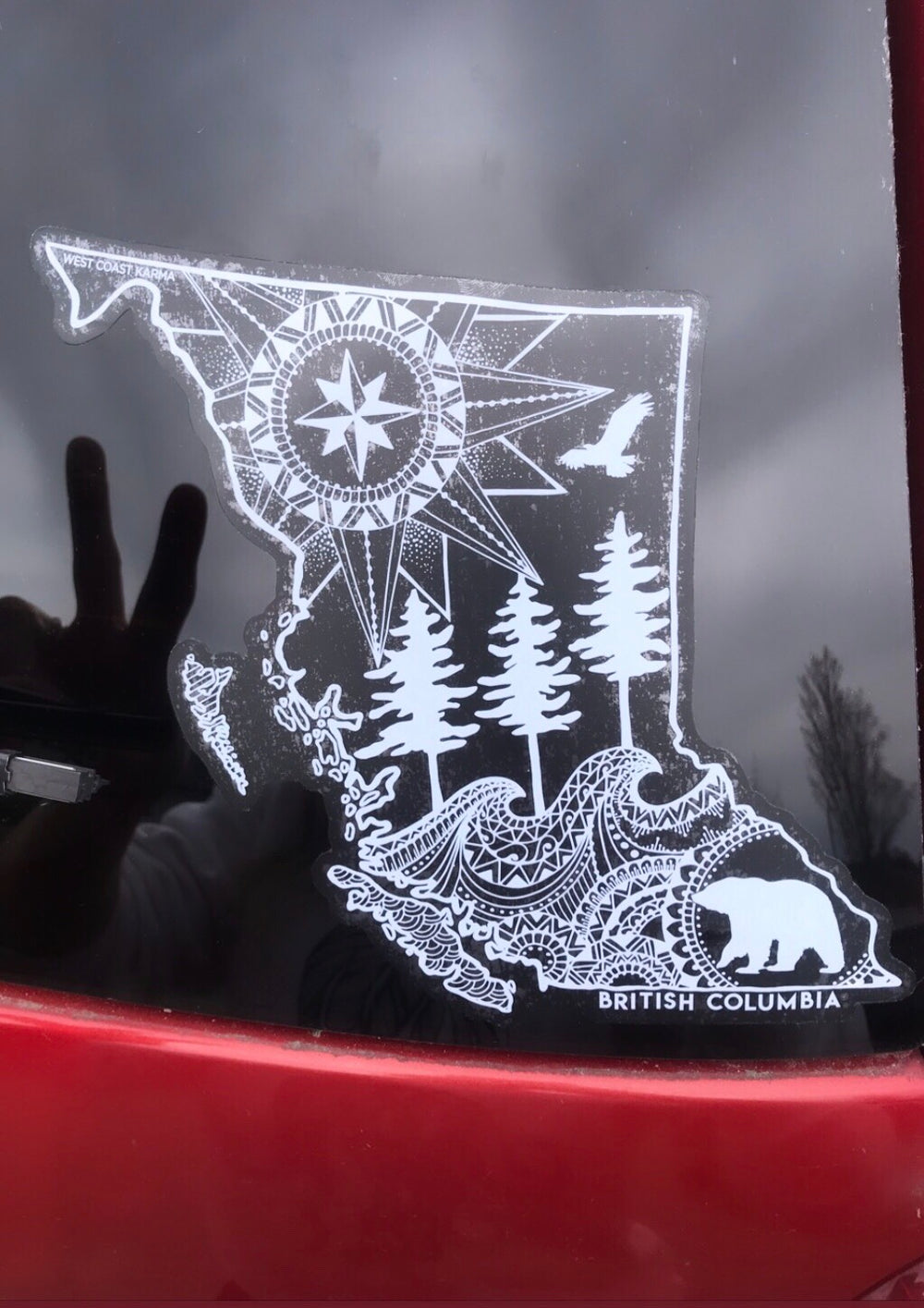 BC Map Car Decal