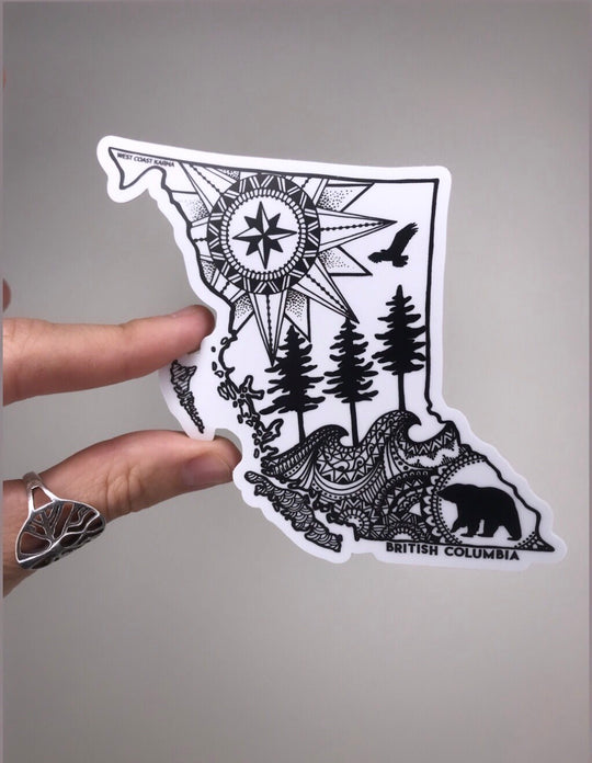 BC Map Sticker