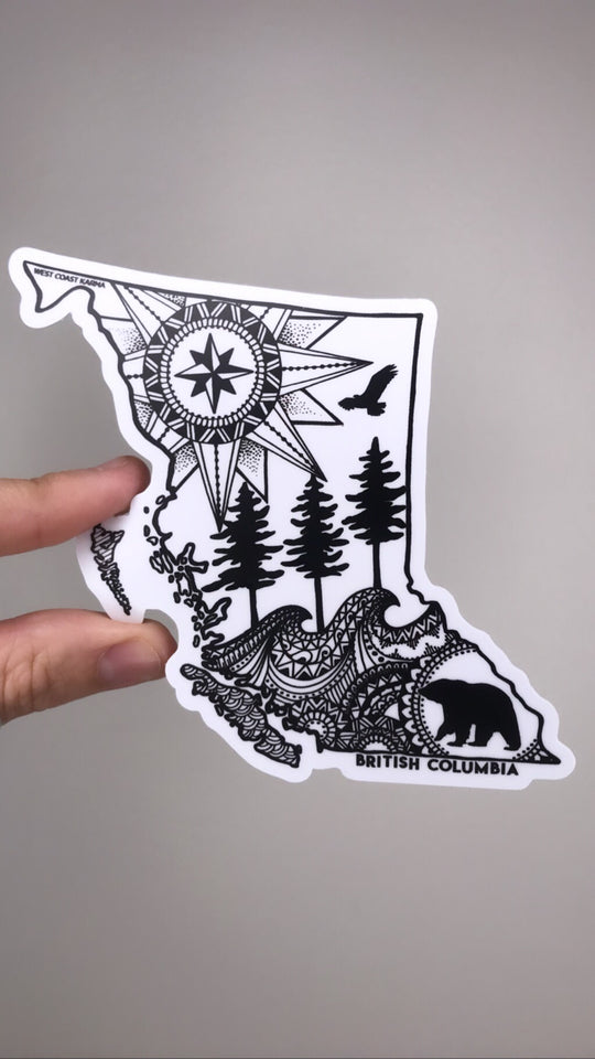 BC Map Sticker