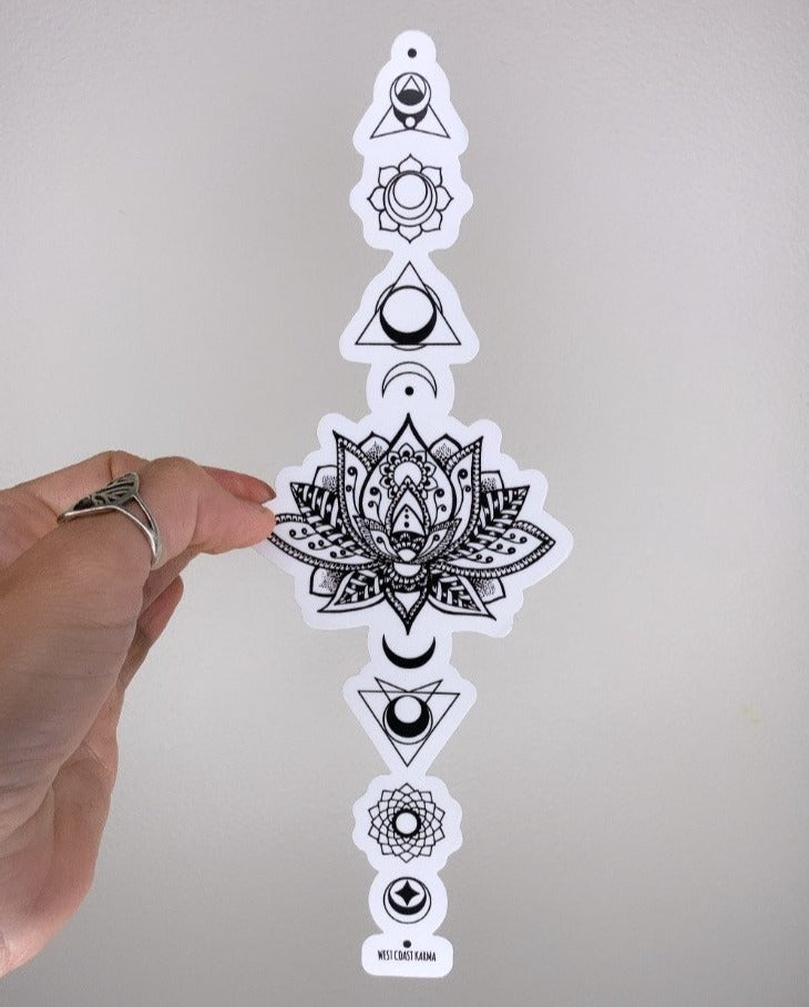 Sacred Lotus Chakra Vinyl Sticker
