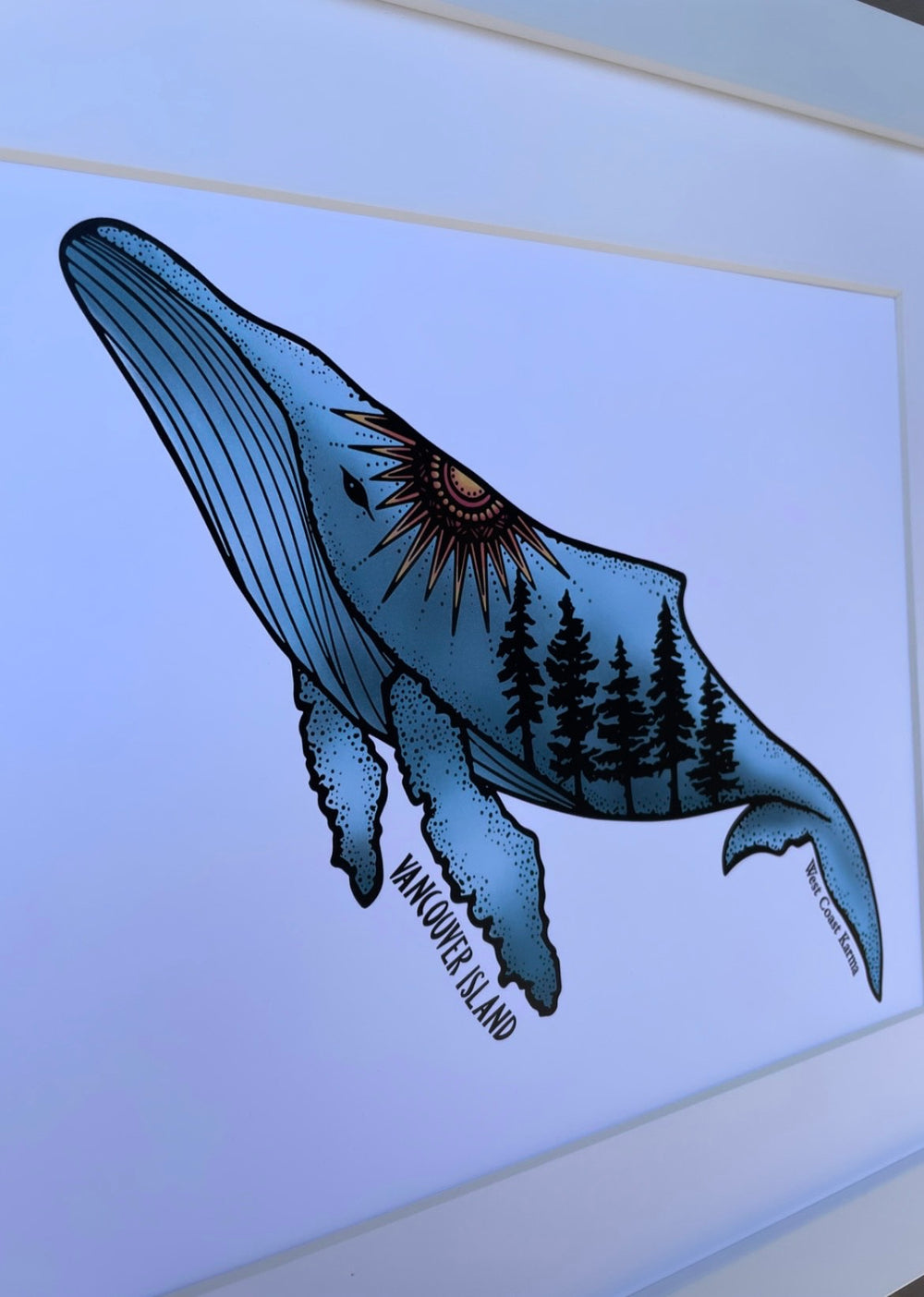 Vancouver Island Humpback Art Print