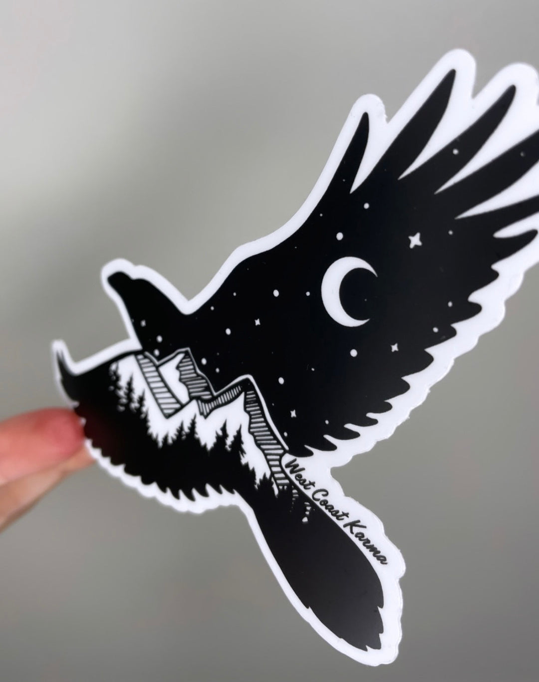 Nature Raven Sticker