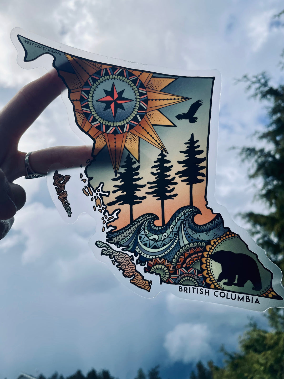 Colourful BC Map Decal