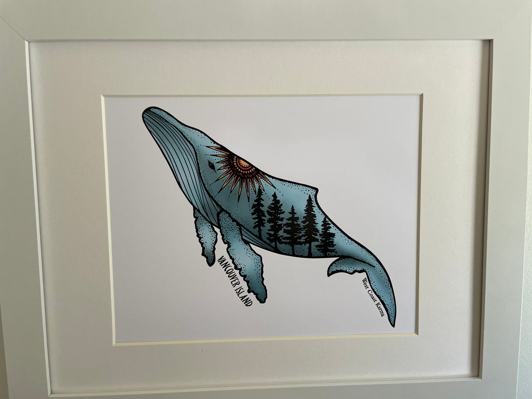 Vancouver Island Humpback Art Print