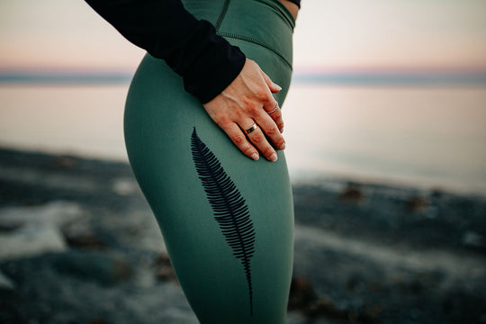 Fern Eco Leggings Made in Vancouver in Sage Green