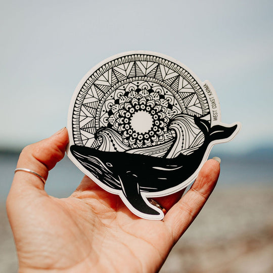Whale Mandala Sticker