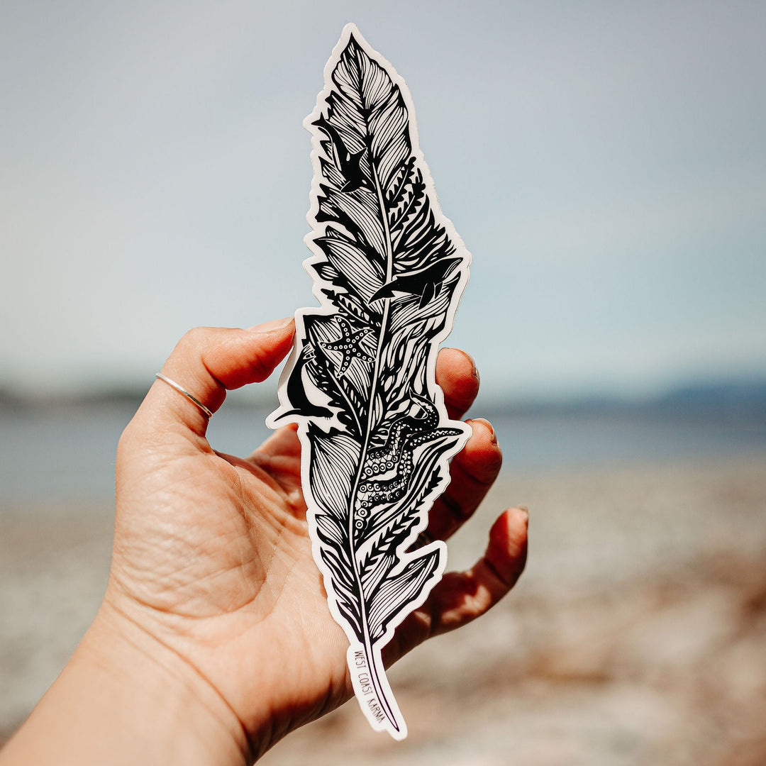 Island Nautical Feather Sticker