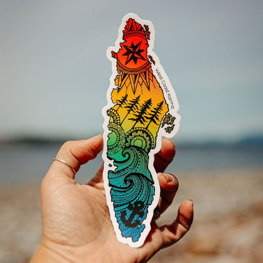 Vancouver Island Rainbow Sticker