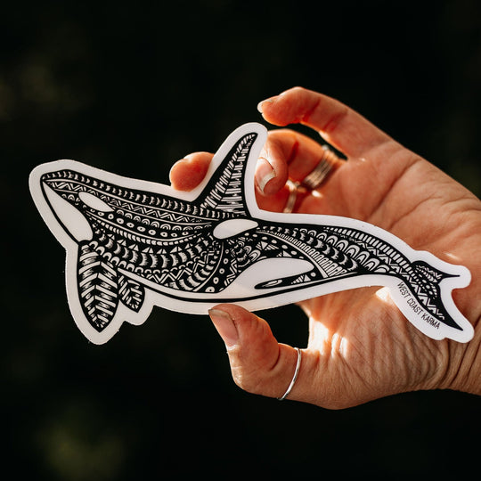 Orca Whale Vinyl Sticker