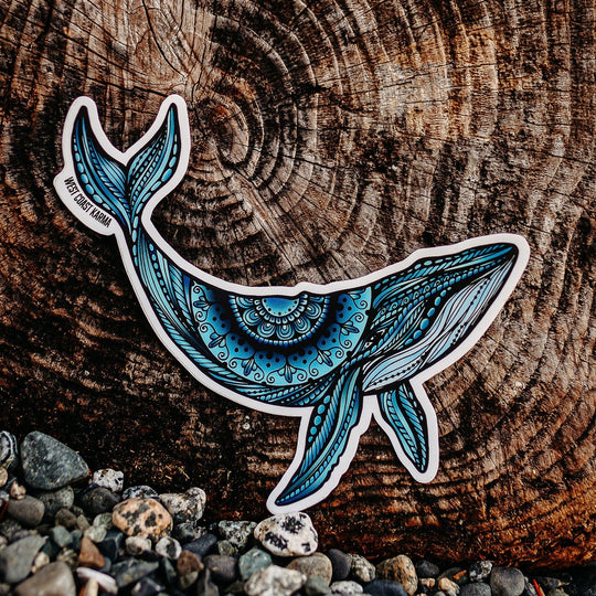 Colourful Humpback Sticker