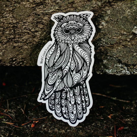 Owl Vinyl Sticker