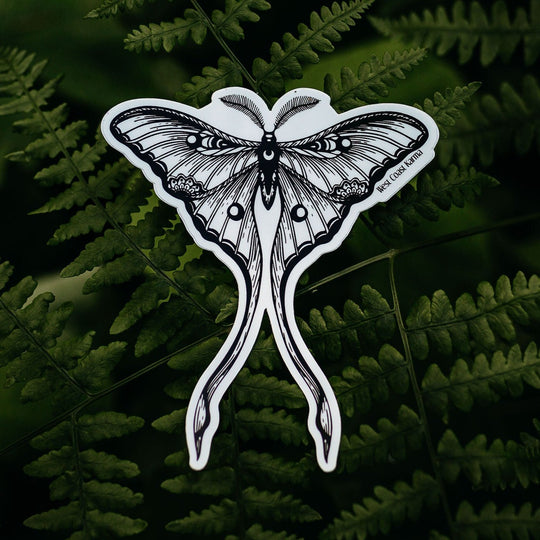 Luna Moth Vinyl Sticker