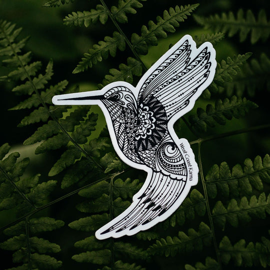 Hummingbird Vinyl Sticker