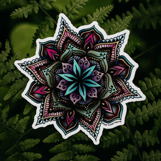 Retro Mandala Sticker