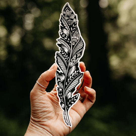 Feather Vinyl Sticker