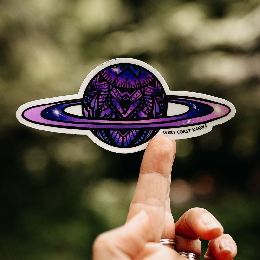 Mandala Saturn Sticker