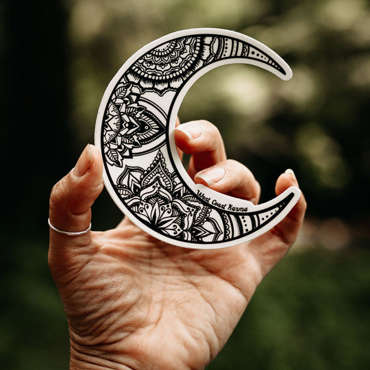 Mandala Moon Sticker