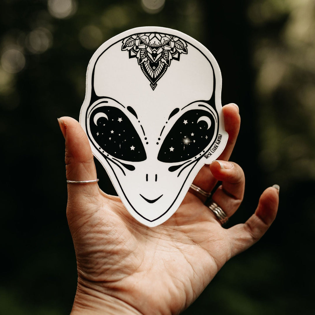 Alien Mandala Vinyl Sticker