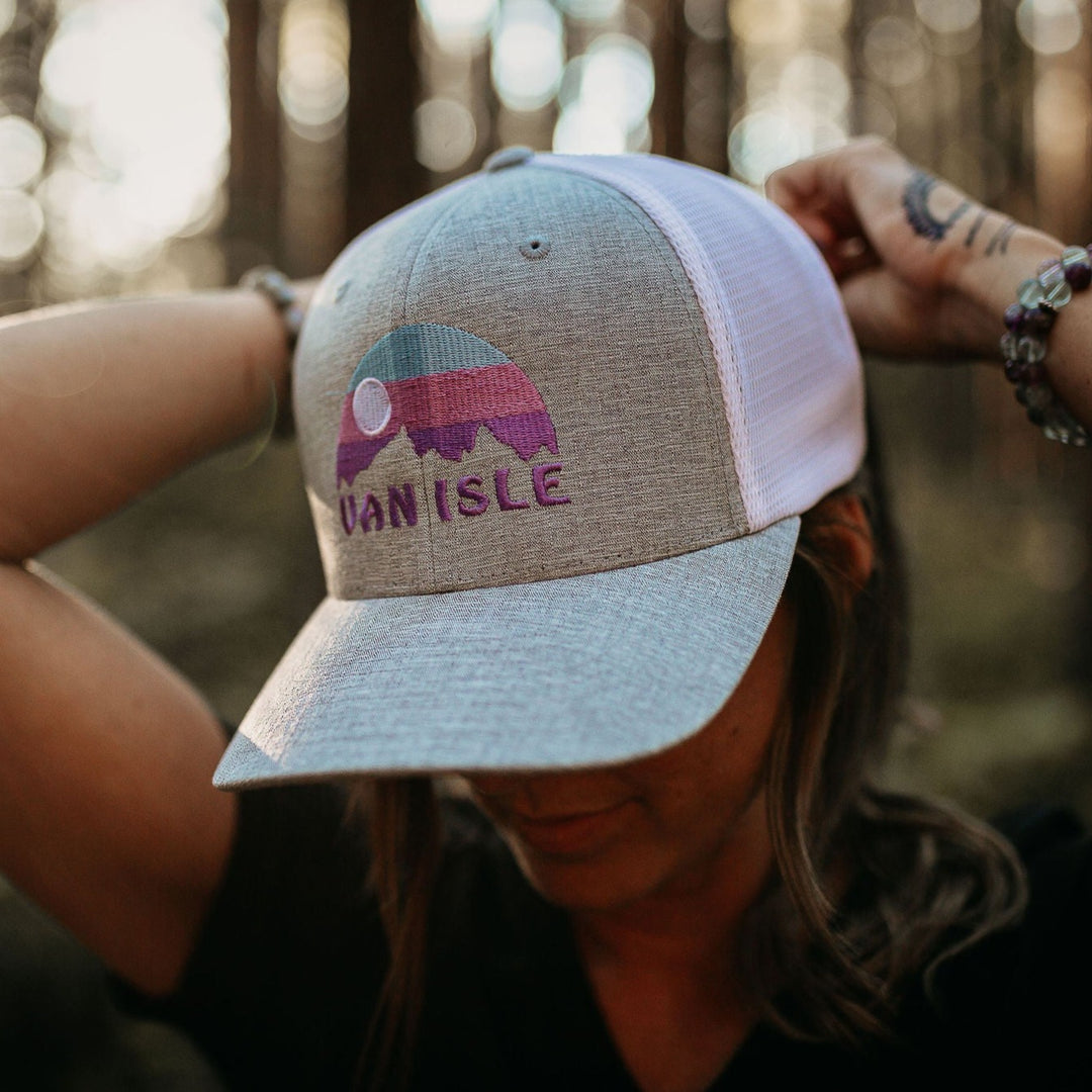 Van Isle Sunrise Trucker Hat - Grey