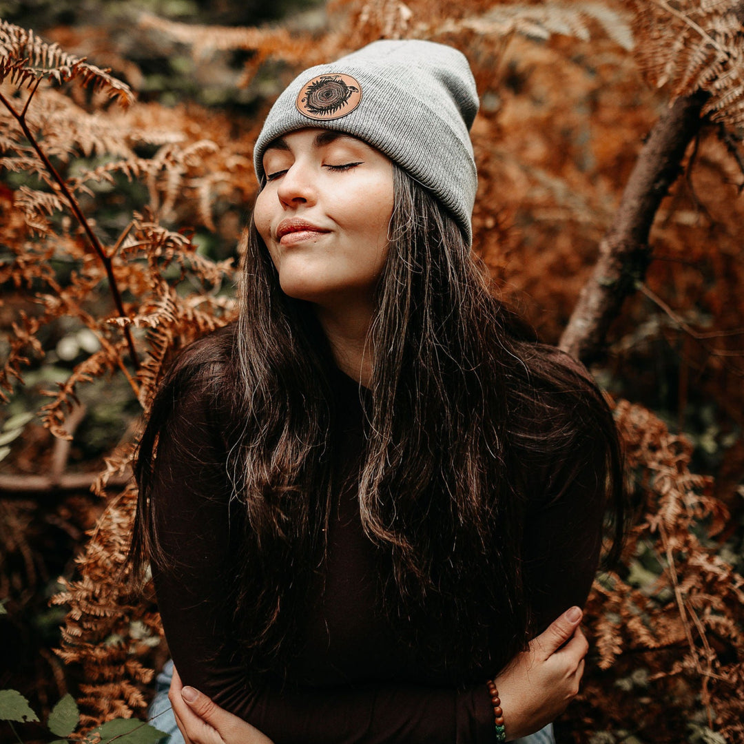 Mushroom Tree Round Toque in Grey