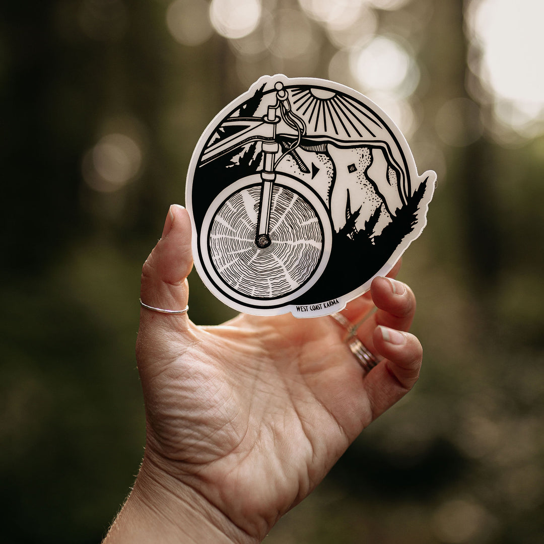 Mountain Bike Vinyl Sticker