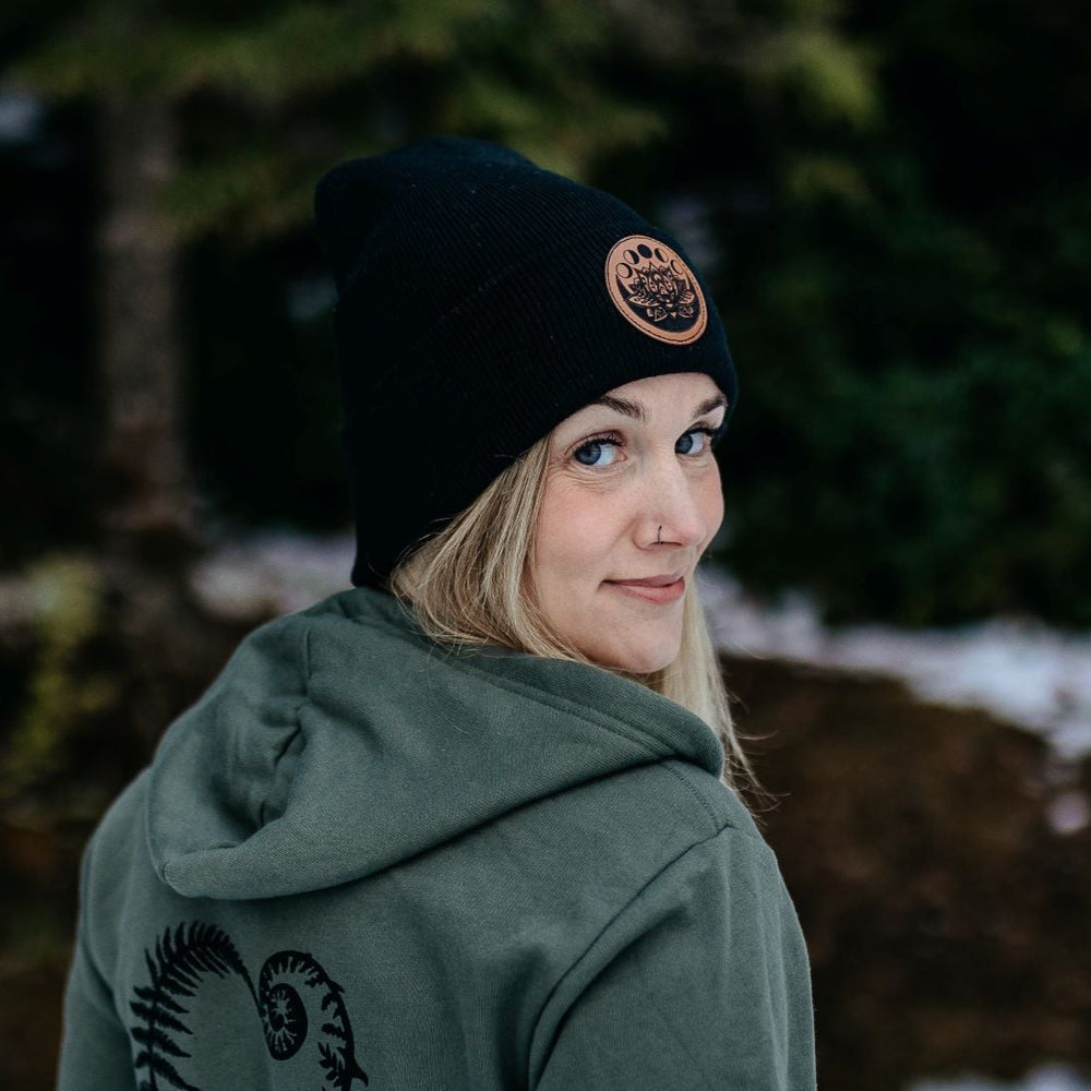 Lotus Moon Phase Toque in Black