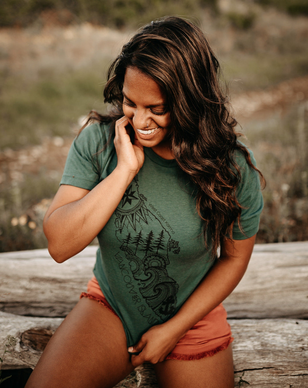 Vancouver Island Unisex Tee in Nature Green