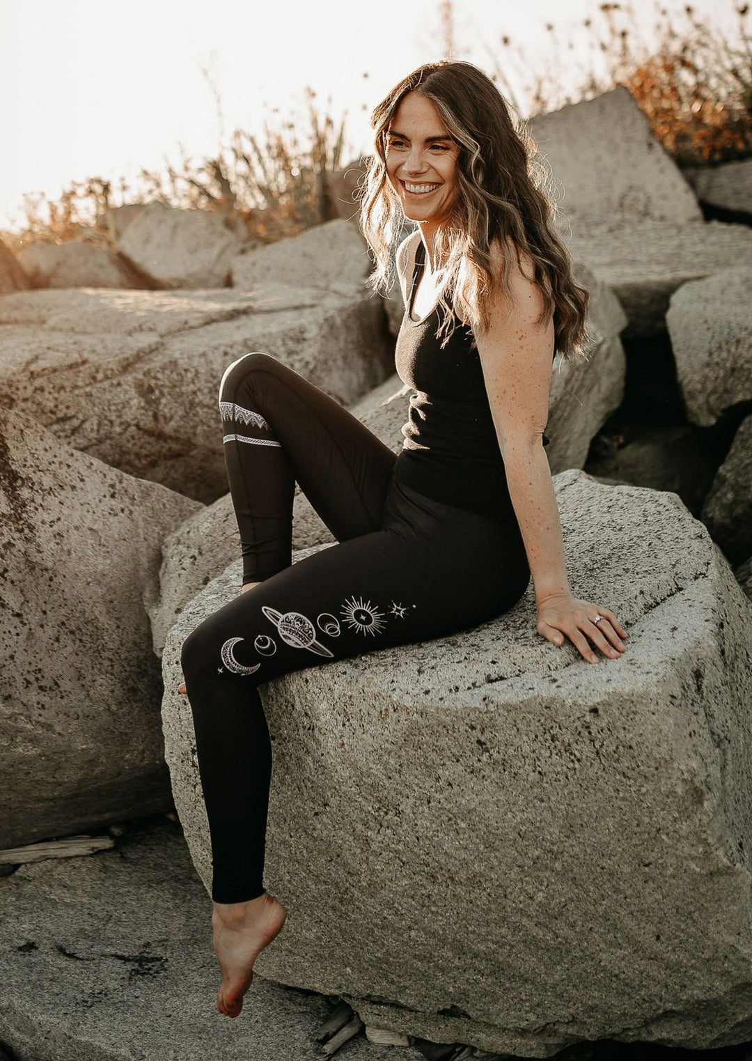 Galaxy Eco Leggings Made in Vancouver in Black