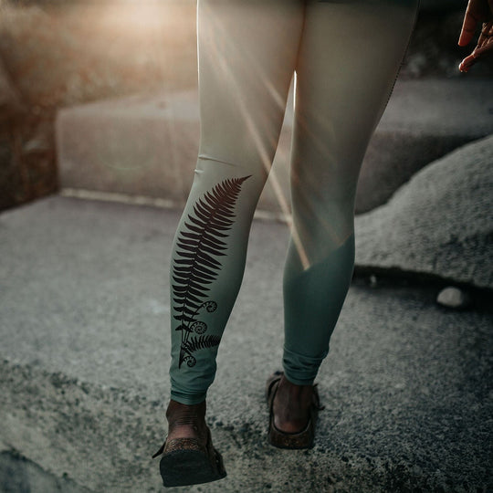 Fern Eco Leggings Made in Vancouver in Sage Green